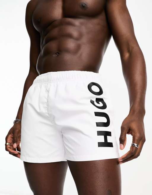 Hugo boss hotsell white swim shorts