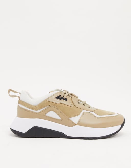 HUGO Atom run trainers in stone