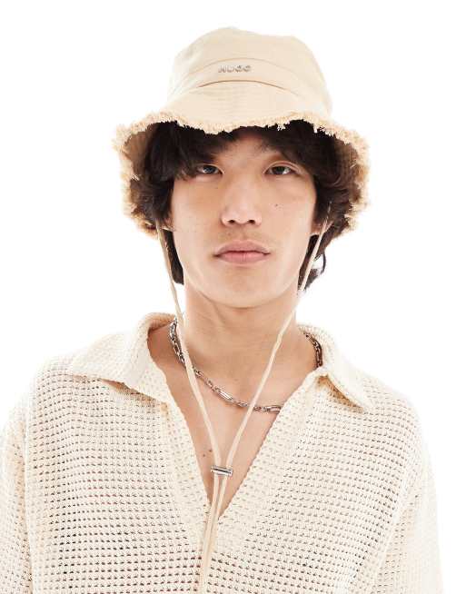 HUGO bayla bucket XXl hat in beige