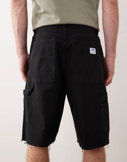 Hugo Blue 262 denim shorts in black, 5 of 5