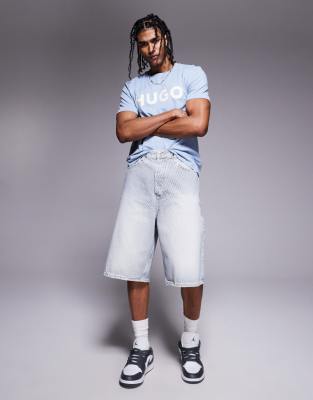 Aman - Shorts in Hellblau mit lässigem Schnitt Blau W32