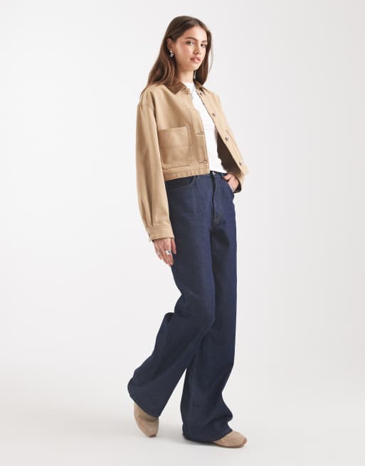HUGO Blue - Andeso - Veste de travail en sergé - Beige, 3 de 4
