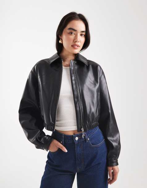 HUGO BLUE Autene faux leather jacket in black - view 1