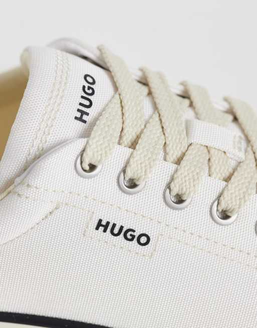 HUGO BLUE B-Cross trainers in off white, 4 of 5