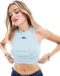 [Hugo Blue] HUGO BLUE baby tank in blue XL Open blue