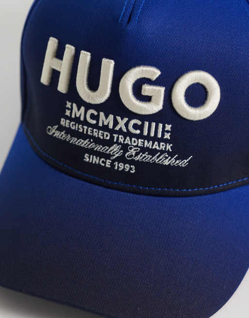 HUGO Blue – Baseballkappe in Blau mit Logo, 3 von 3