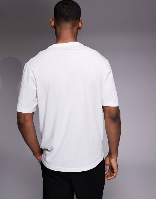 HUGO Blue – Biały T-shirt z logo, 3 z 5