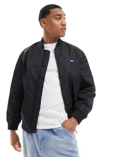 HUGO BLUE bomber jacket in black - view 1
