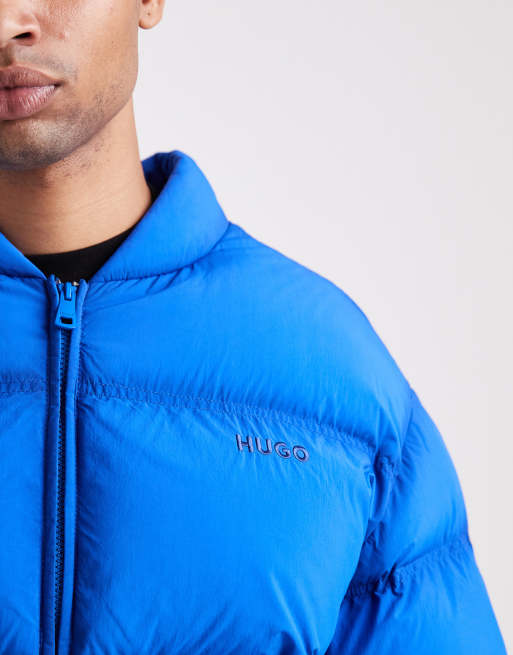 HUGO BLUE – Braden – Klobige Relaxed Fit Steppjacke in leuchtendem Blau, 4 von 5