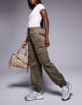 [Hugo Blue] HUGO BLUE cargo cuffed pants in khaki-Green 6 Khaki