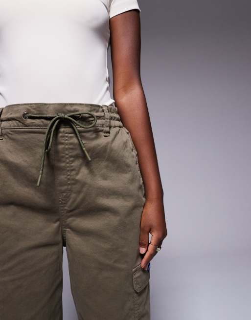 HUGO BLUE cargo cuffed pants in khaki