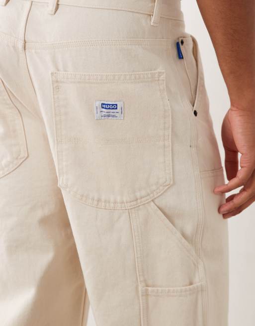 HUGO Blue – Carpenter-Hose in Ecru, 5 von 5