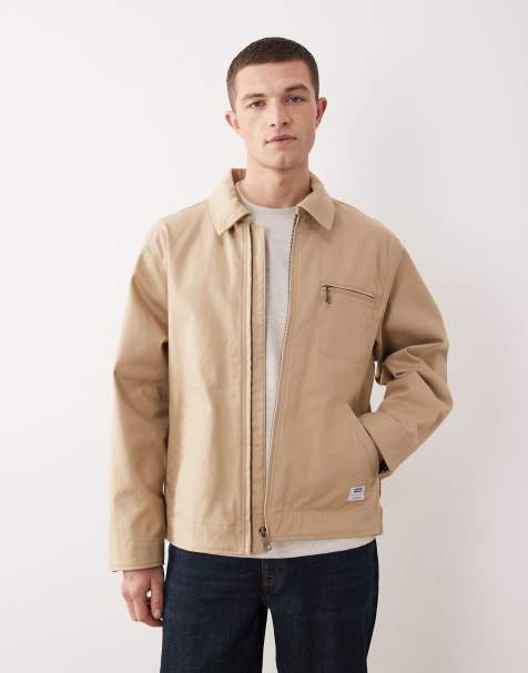 Hugo Blue coach jacket in medium tan - view 1
