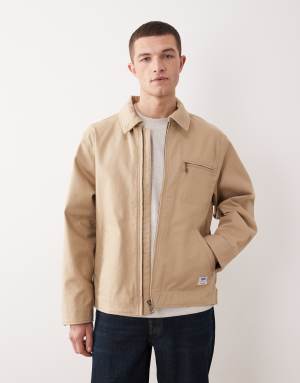 Hugo Blue coach jacket in medium tan