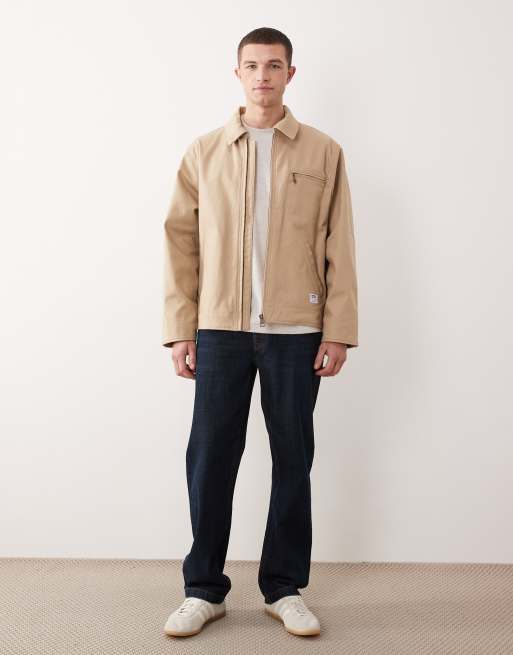 Hugo Blue coach jacket in medium tan, 2 of 5