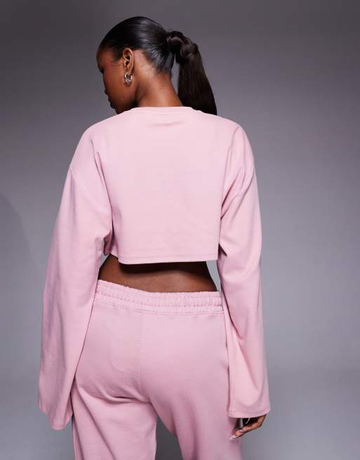 Hugo Blue - Daleisy - Felpa rosa pastello in coordinato, 3 di 4