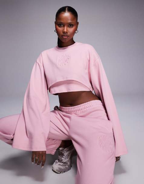HUGO Blue – Daleisy – Sweatshirt in Pastellrosa, Kombiteil - view 1