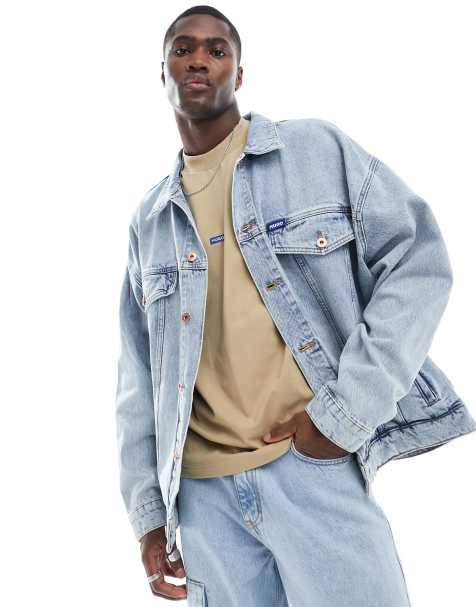 Men's jean outlet jackets with fur