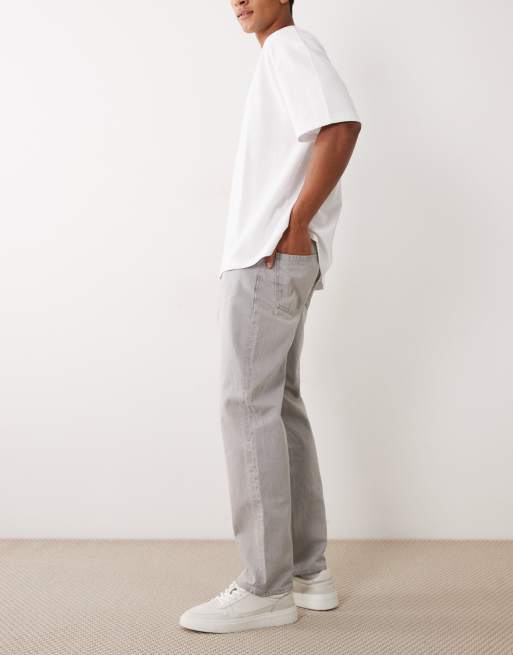 HUGO Blue - Denim jeans met rechte pijpen in grijs, 2 van 5