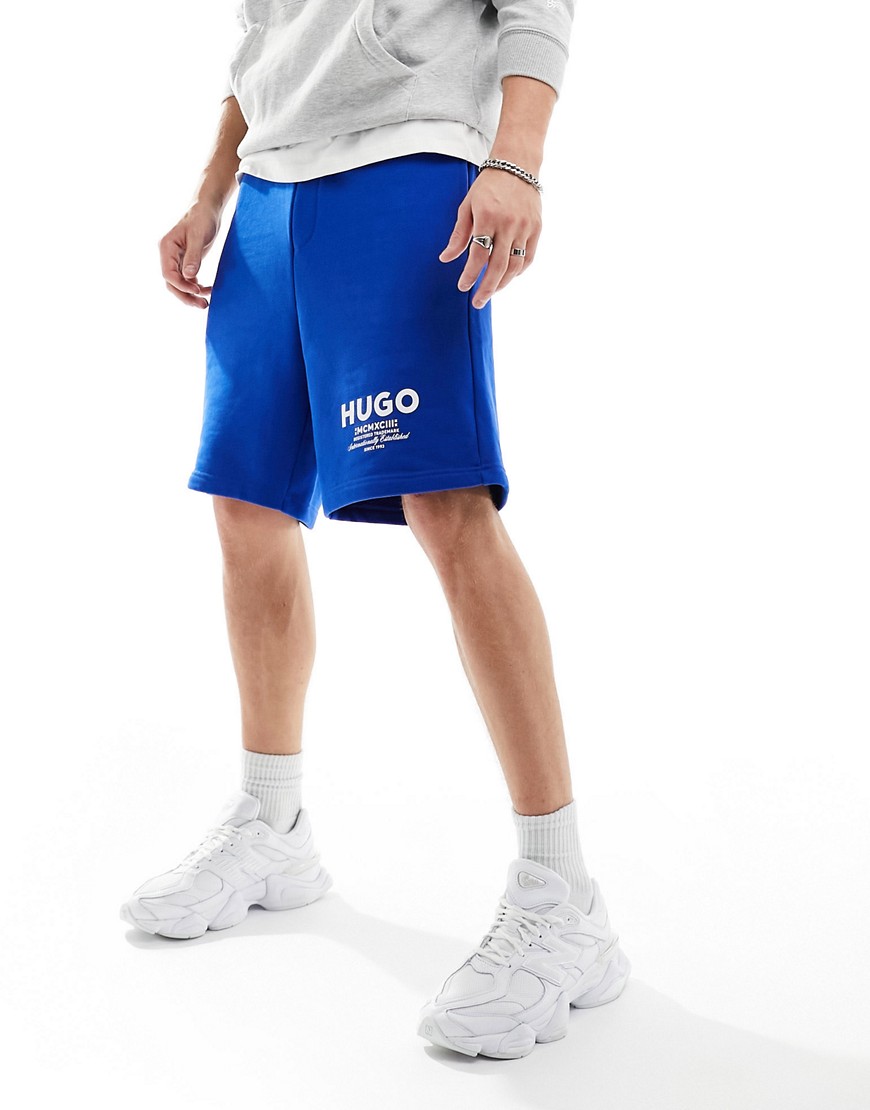 HUGO BLUE denim shorts in blue