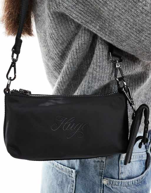 HUGO Blue – Dever – Schultertasche in Schwarz, 4 von 4