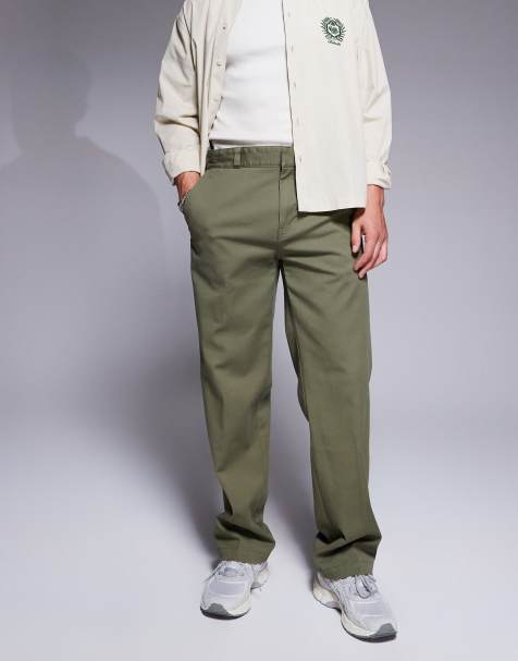 HUGO Blue dino casual trousers in dark green - view 1