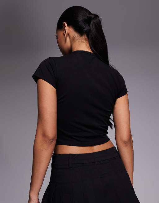 HUGO Blue Dome t-shirt in black, 3 of 4