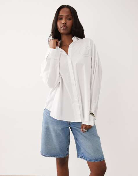 HUGO Blue Edafne shirt in white - view 1