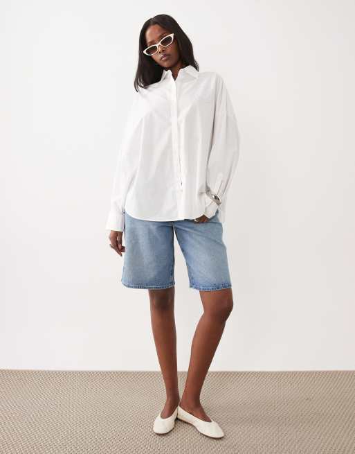 Hugo Blue Edafne shirt in white, 2 of 4