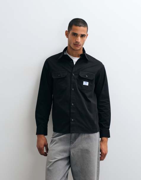 HUGO - Blue Ekynone - Camicia oversize nera - view 1