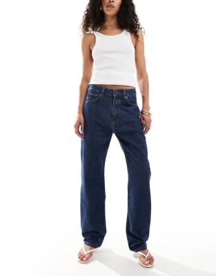 Hugo Blue Elyah Straight Fit Jeans In Blue