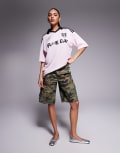 [Hugo Blue] Hugo Blue football shirt in pink 6 Light/pastel pink