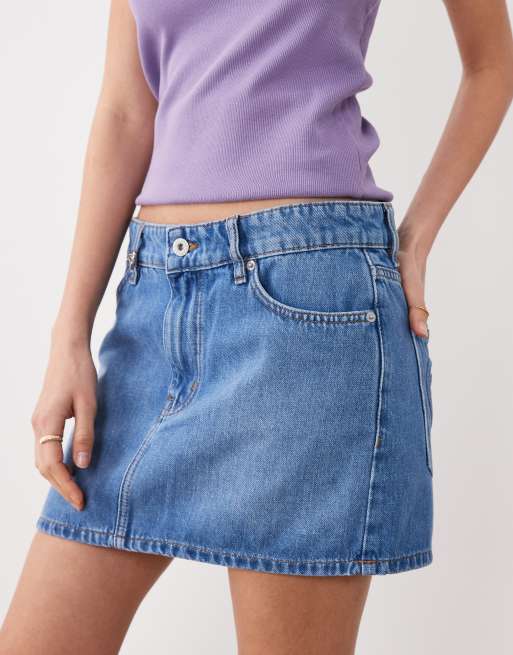 HUGO Blue - Galanie - Denim minirok in middenblauw, 3 van 5