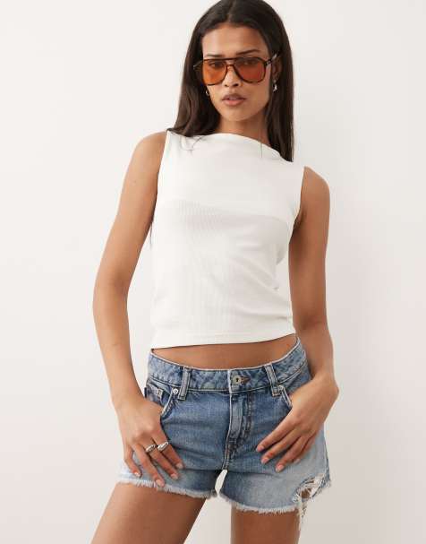 HUGO Blue galimon denim shorts in mid blue - view 1