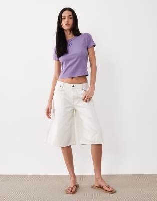 Hugo Blue Galola Baggy Shorts In White