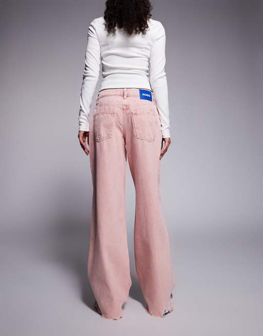 HUGO BLUE - Gamala - Jeans comodi rosa, 2 di 5