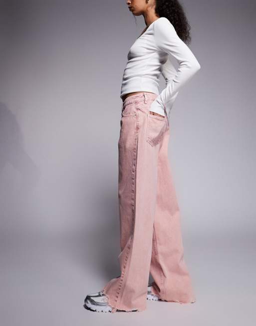 HUGO BLUE - Gamala - Jeans comodi rosa, 3 di 5
