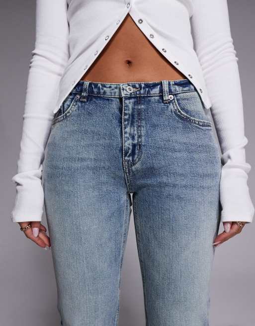 Hugo Blue – Gelissa – Blå, utsvängda jeans, 5 av 5