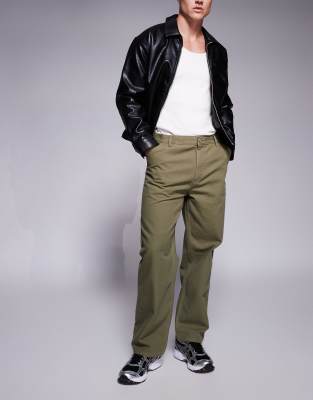 Hugo Blue Hugo Blue Getro chino trousers in green