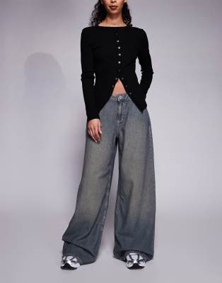 Hugo Blue Gobana Baggy Jeans In Blue