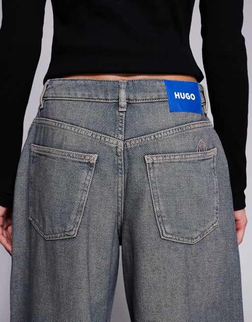 HUGO Blue - Gobana - Blå posede jeans, 5 af 5