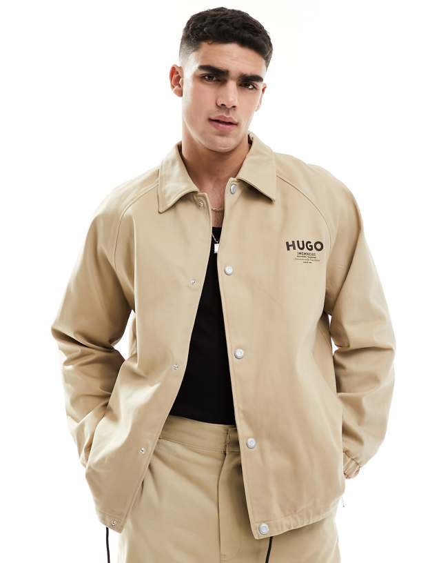 Hugo Blue - harrington jacket in beige