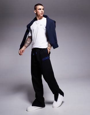 HUGO Blue - Joggers neri con logo - view 1