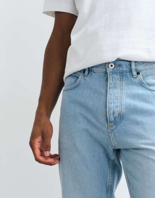 HUGO Blue Jonah jean coupe regular délavé bleu clair, 4 de 5