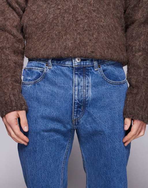 HUGO Blue Jonah regular fit denim jeans in mid blue, 5 of 5
