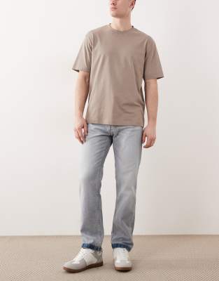 Hugo Blue Jonah Regular Fit Distressed Denim Jeans In Blue