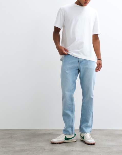 HUGO Blue Jonah regular fit jeans i ljusblå tvätt - view 1