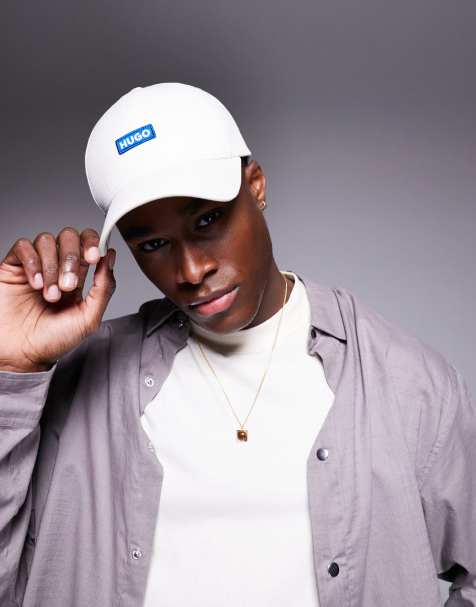 HUGO Blue – Kappe in Steinbeige mit mittigem Logo - view 1
