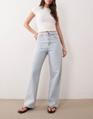 Hugo Blue Leni Straight Leg Jeans In Blue