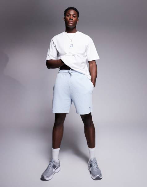 HUGO Blue loose fit jersey shorts in blue (part of a set) - view 1
